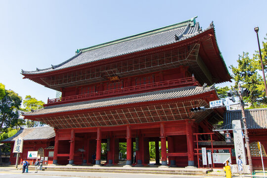 日本の風景・春　東京都港区　増上寺　三解脱門