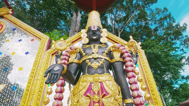  Lord Vishnu or Narayana statue in  chiangmai Thailand