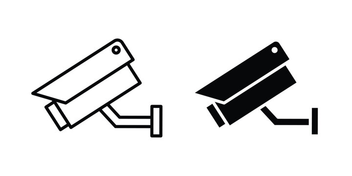 Security camera icon minimal logo collection
