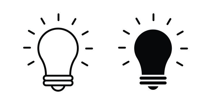 Think icon line art pictograms collection. EPS10
