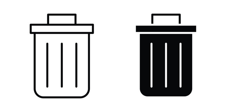 Delete icon vector illustrations group