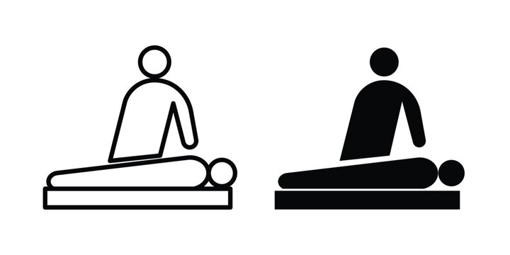 Massage icon for creative projects