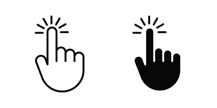 Hand cursor icon for creative projects