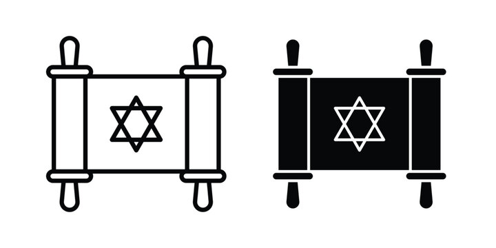 Scroll Torah icon for creative projects