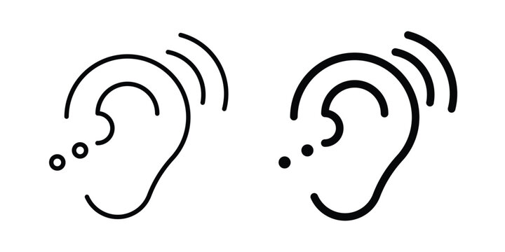 Assistive listening systems icon for creative projects