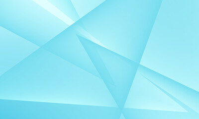 Obraz premium Abstract light blue geometric background with overlapping transparent polygon shapes and glowing gradient lines for modern corporate presentation design