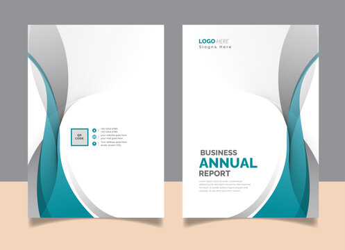 Minimal Abstract Annual Report Cover Design