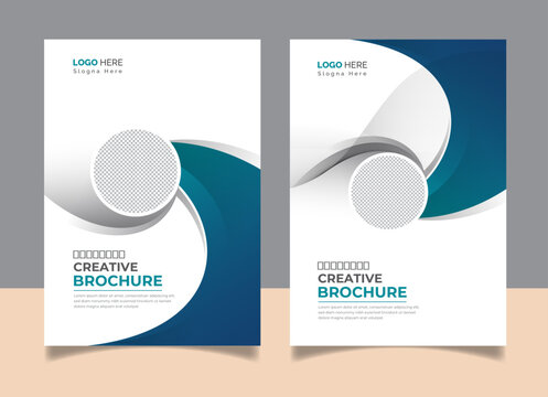 Minimal Abstract Annual Report Cover for Corporate Business Brochure Design