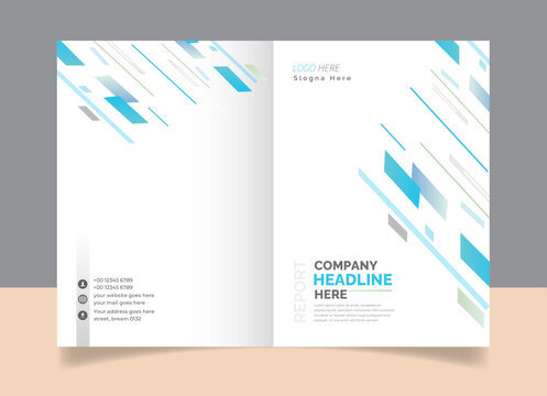 Professional Minimal abstract Annual Brochure or flyer layout template, annual report cover design background