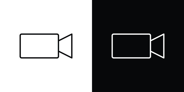 Video call icon vector graphic kit
