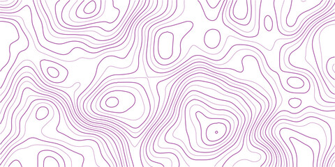 Obraz premium Topographic map lines showing elevation changes in purple color