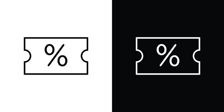 Promo code icon vector graphic kit