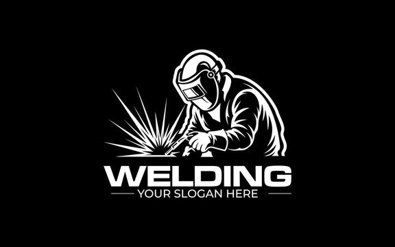 Illustration vector graphic of a welding fabrication business logo design