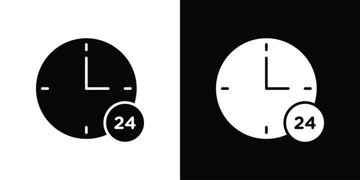 Time twenty four icon for creative projects