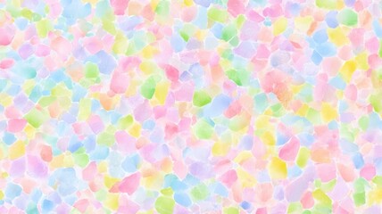 Fototapeta premium Abstract pastel watercolor mosaic background with soft multicolored tiles pattern for creative design projects and digital artworks.