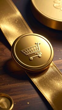 Golden coin