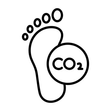 Carbon Footprint Icon