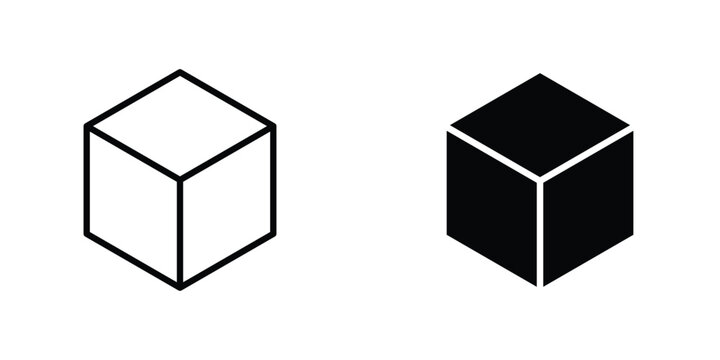 Cube icon editable designs bundle