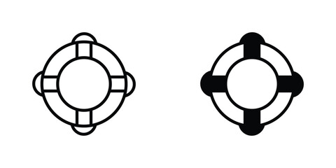 Life buoy icon editable designs bundle © Aronno