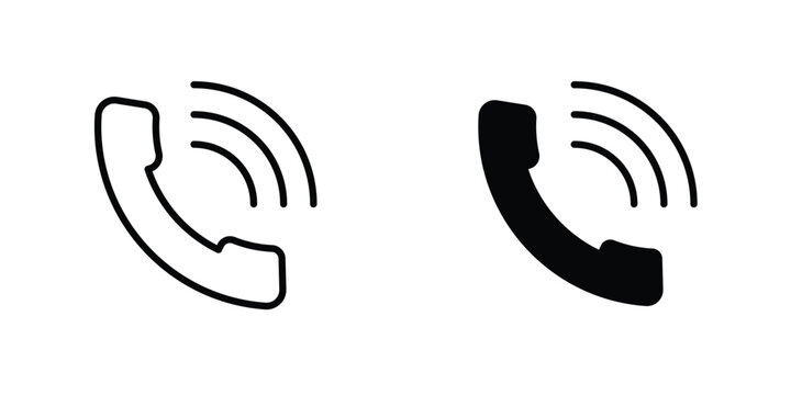 Phone call icon editable designs bundle