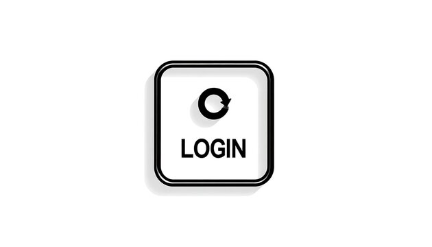 Minimalist smartphone login screen interface design.