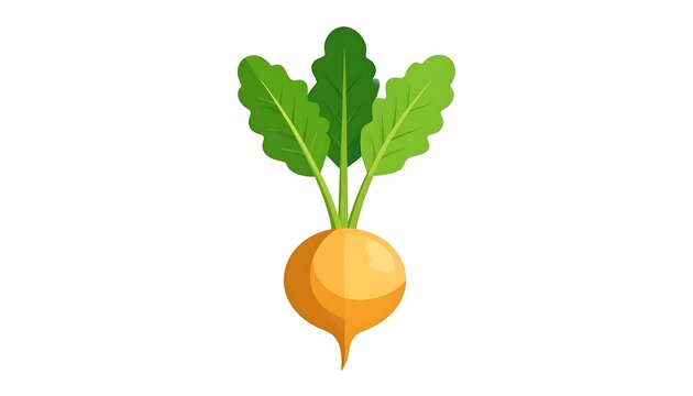 Single green leafy plant with orange fruit.