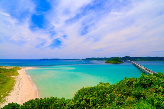 角島大橋、山口県下関市