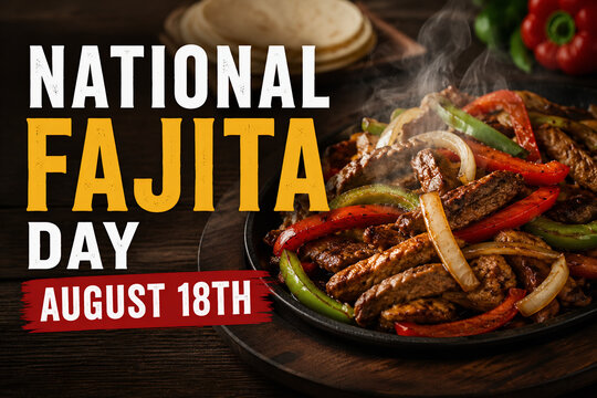 National Fajita Day August 18th Sizzling Skillet Meal