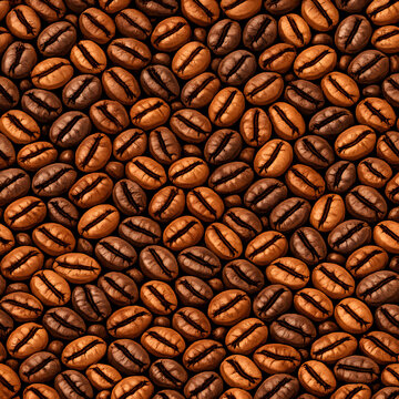 glossy coffee bean pattern, coffee bean pattern, coffee beans, seamless coffee pattern, glossy texture, roasted coffee beans, coffee background, cafe theme, espresso beans, arabica coffee, robusta cof
