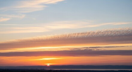 Fototapeta premium Sunset sky horizon