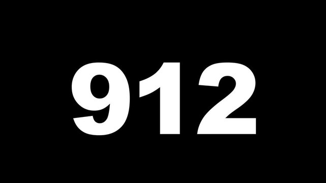 Number Counter Increasing to one thousand