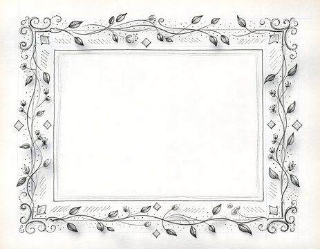hand drawn border, hand drawn frame, sketch border, doodle border, decorative border, rustic frame, artistic frame, ink border, pencil sketch, brush stroke frame, vintage border, floral doodle, botani