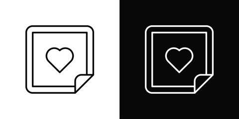Nicotine patch icon thin line symbol series. EPS10
