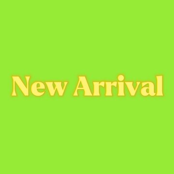 New arrival text animation on a green background for store promotion launch product update shopping retail launch product update shopping retail