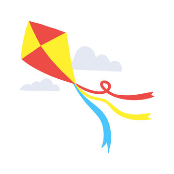 Colorful Kite Flying in the Sky