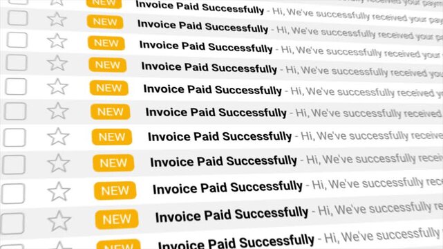 Invoice Paid successfully notifications. Ideal for finance, billing, payment confirmation, e-commerce, SaaS, and business presentations.