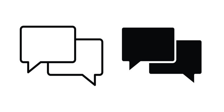 Talk bubble speech icon editable elements group