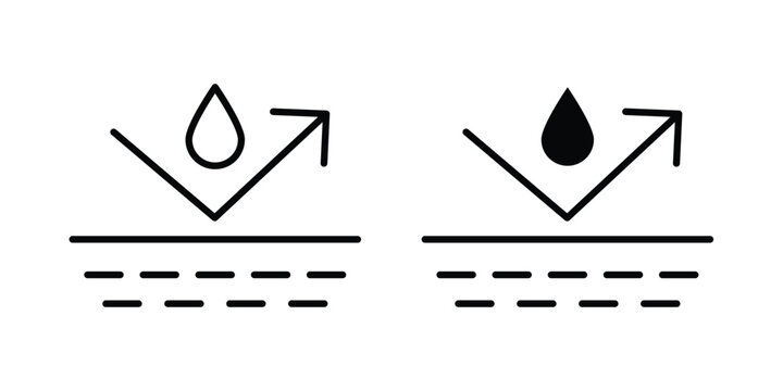 Waterproof icon editable elements group