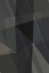 Obraz premium Dark gray and charcoal geometric facets overlap with curved shadowed forms, creating a moody, contemporary abstract background for ads and presentation slides.