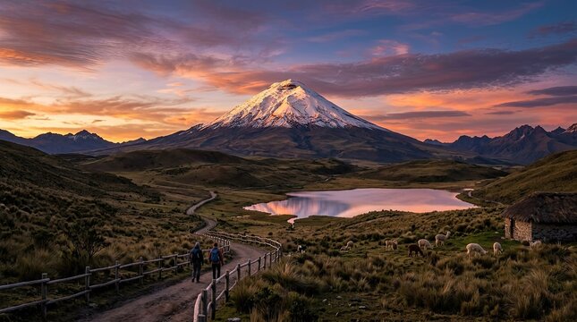 mount fuji in autumn