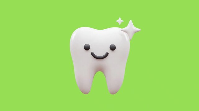 3d icon animation of a tooth