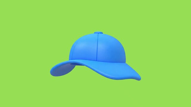 3d icon animation of a hat cap