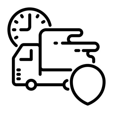 Delivery icon, line icon style