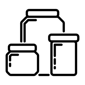 Jar icon, line icon style