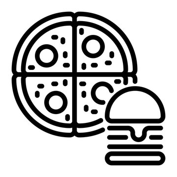 Fast food icon, line icon style