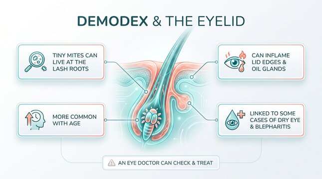 Demodex mites and dry eye