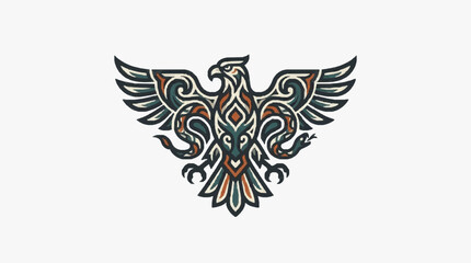 Fototapeta premium Eagle Emblem Heraldic Symbol Design.