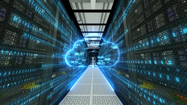 Technology Digital Center Server Cloud Computing(After Effects production) 