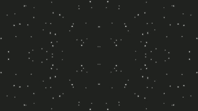 Abstract sparkling particles motion on dark background subtle glitter background effect