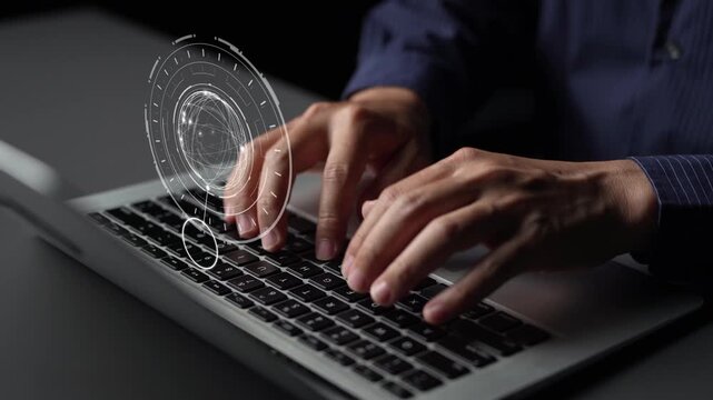 Multimedia technology with video, audio, photo and streaming icons representing digital media, communication and online platforms in a modern multimedia world. Funnel